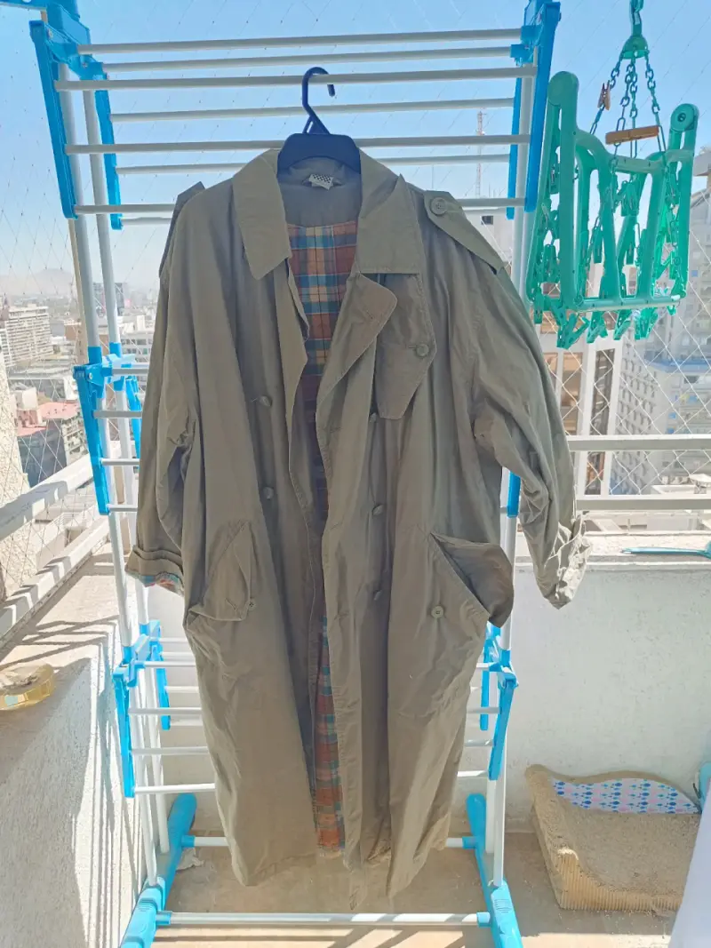 Trench coat verde militar - 1