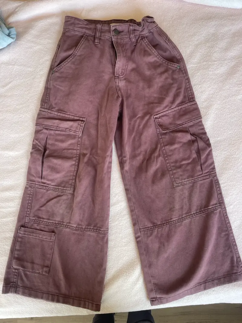 Pantalones cargo morados
