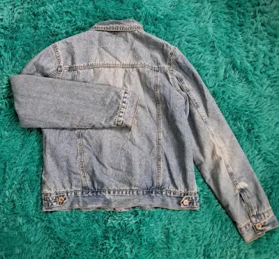 Chaqueta de mezclilla azul - miniatura 1