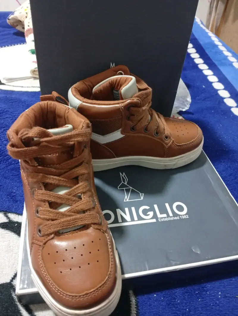 Zapatos de cuero Coniglio café - 1