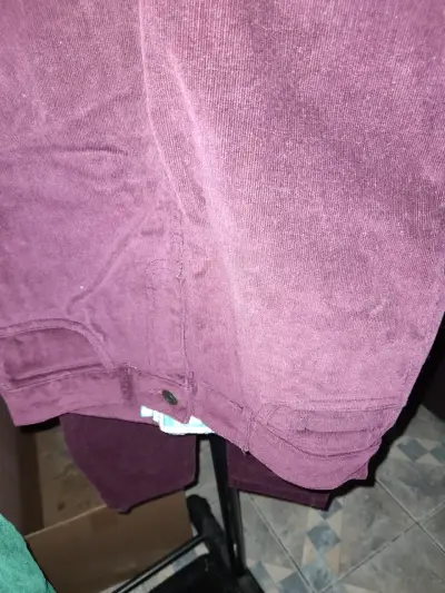 Pantalón de pana burdeo - miniatura 1