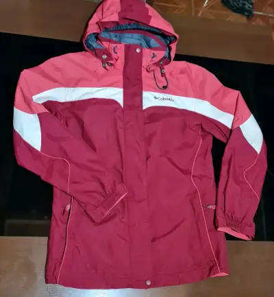 Chaqueta impermeable Columbia roja - miniatura 1