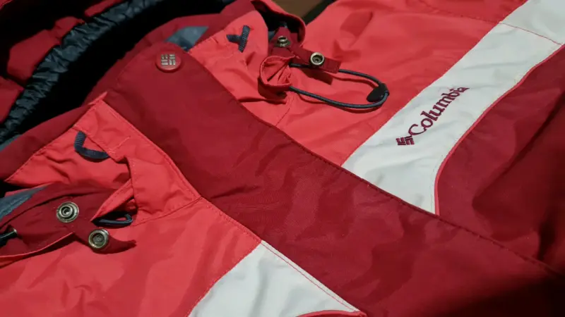 Chaqueta impermeable Columbia roja - 2