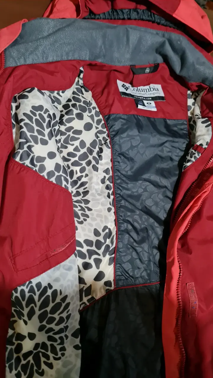 Chaqueta impermeable Columbia roja - 4