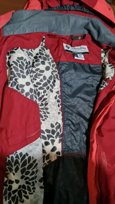 Chaqueta impermeable Columbia roja - miniatura 4