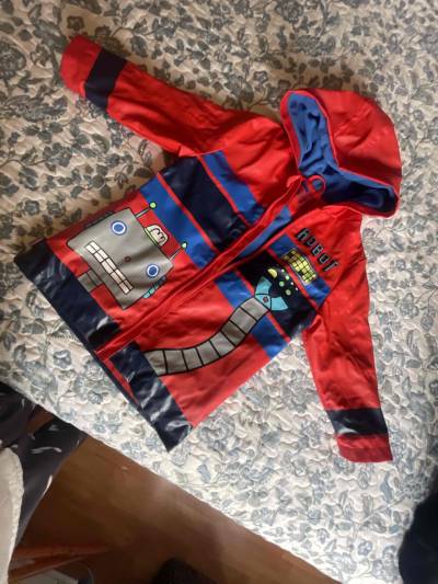 Chaqueta infantil de robot roja - miniatura 1