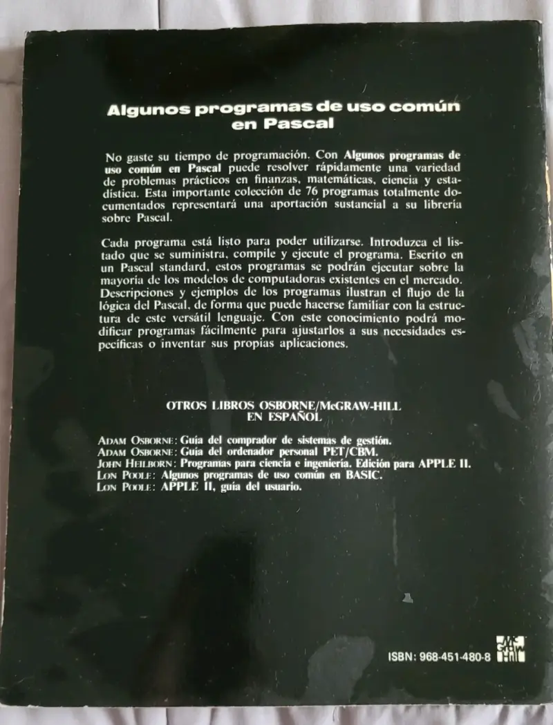 Algunos programas de uso común en Pascal - 2