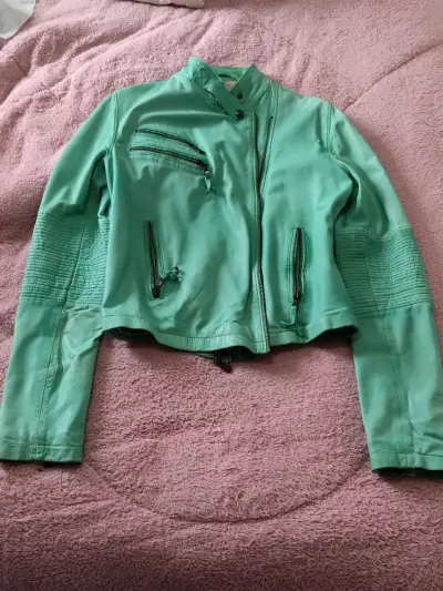 Chaqueta verde menta mujer - miniatura 1