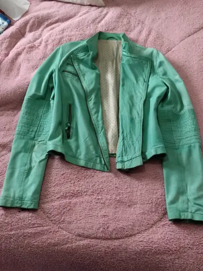 Chaqueta verde menta mujer - miniatura 2