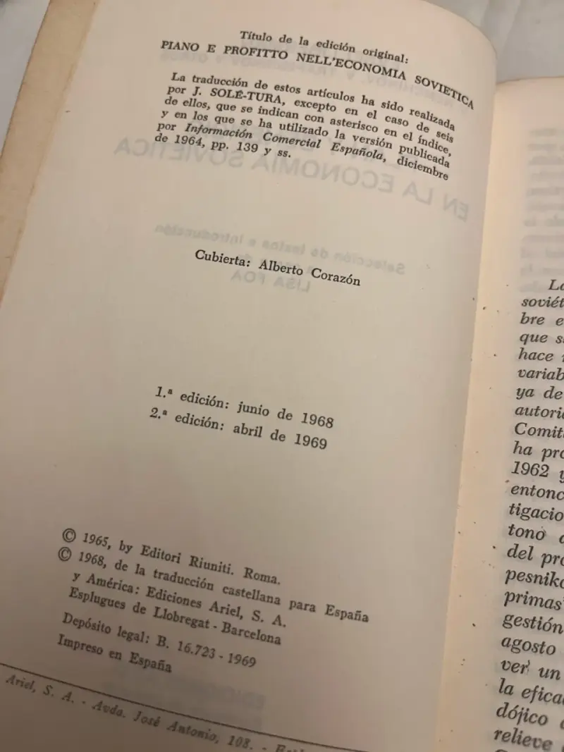 'Plan y beneficio en la economía soviética' - 3