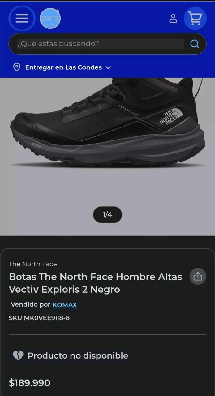 Zapatillas negras The North Face talla 11 - 5