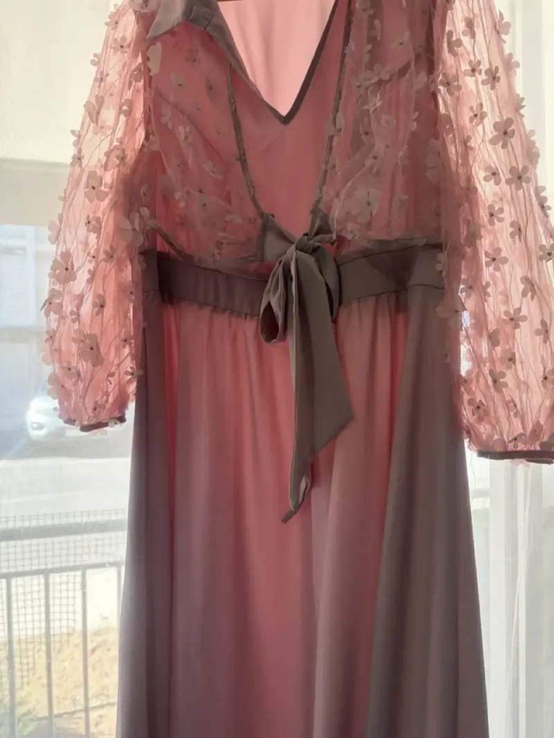 Vestido rosa palo - 1
