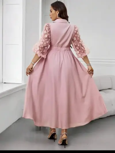 Vestido rosa palo - miniatura 4