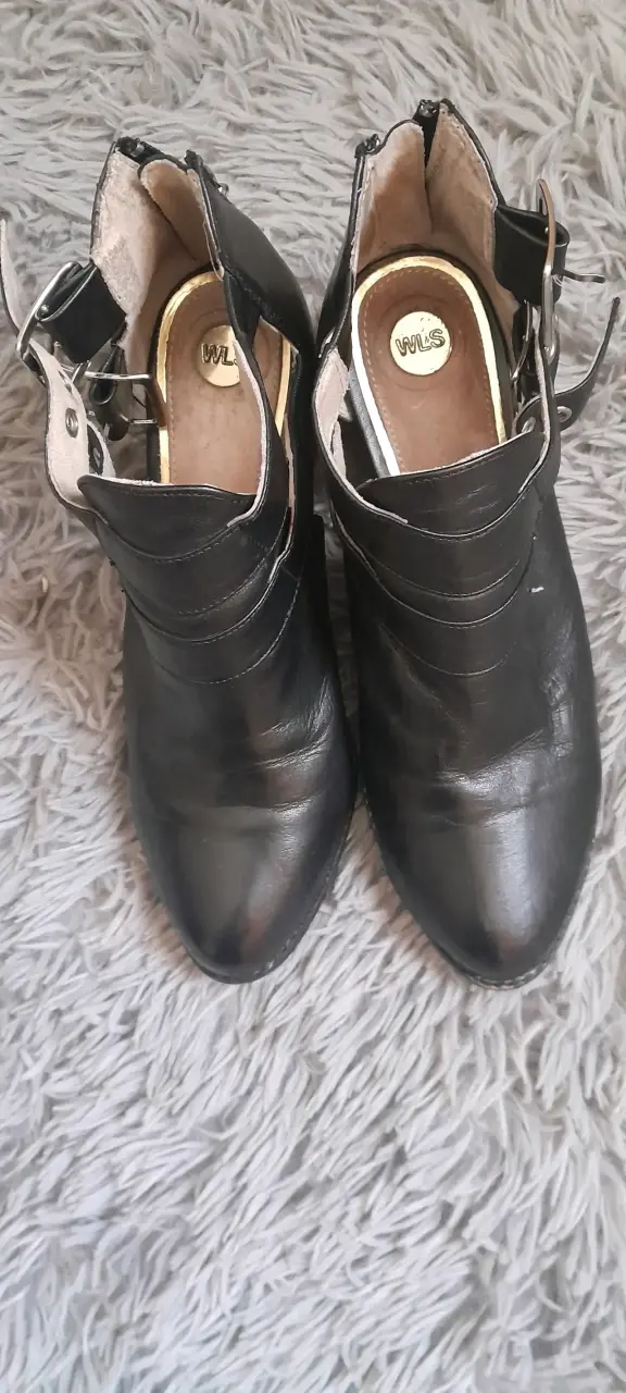 Botines negros de cuero - 2