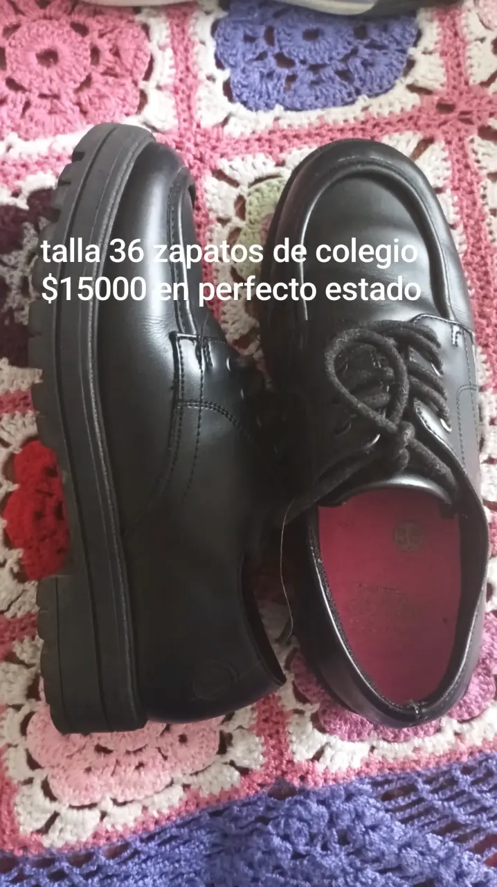 Zapatos escolares negros talla 36 - 1