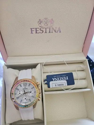 Reloj Festina oro rosa con estuche - miniatura 1