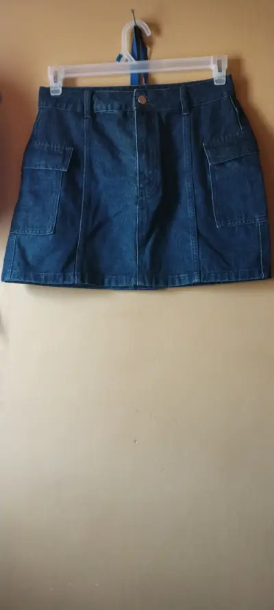 Falda de mezclilla azul - miniatura 1