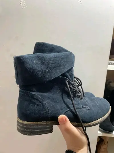 Botines de gamuza azul - miniatura 1