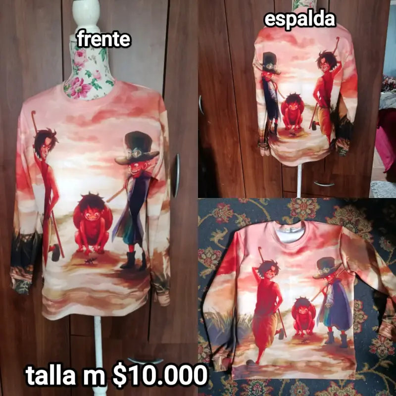Polerón estampado One Piece talla M