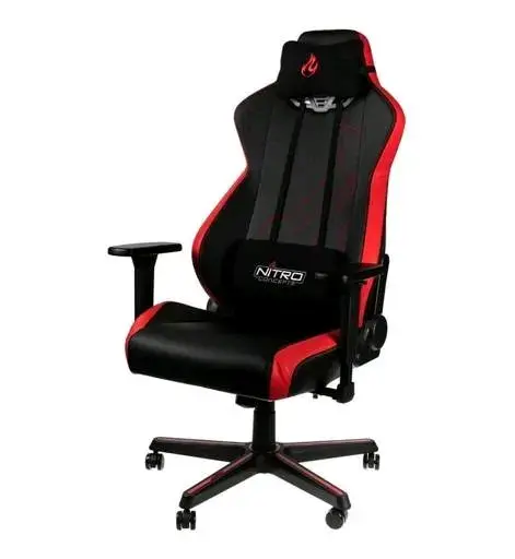 Silla gamer Nitro Concepts roja y negra - 1