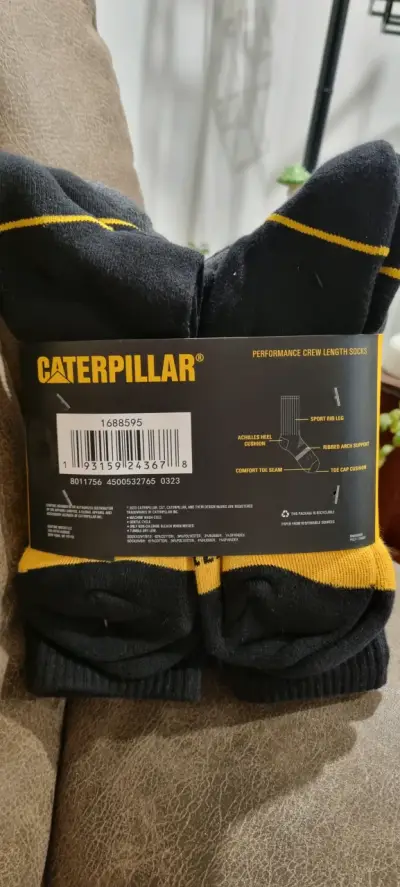 PACK Calcetines Caterpillar negro y amarillo - miniatura 1