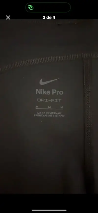 Shorts Nike pro M negro - miniatura 3