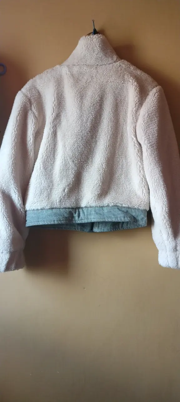 Chaqueta de peluche beige - 2