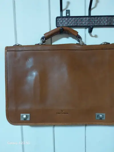 Bolso de cuero marrón - miniatura 2