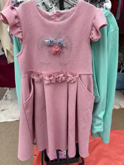 Vestido rosado limonada talla 10 - miniatura 1