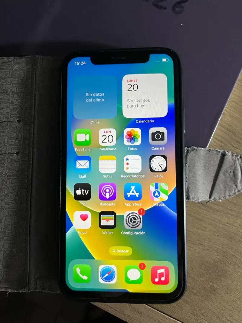 iPhone X 256 gb con funda - 1