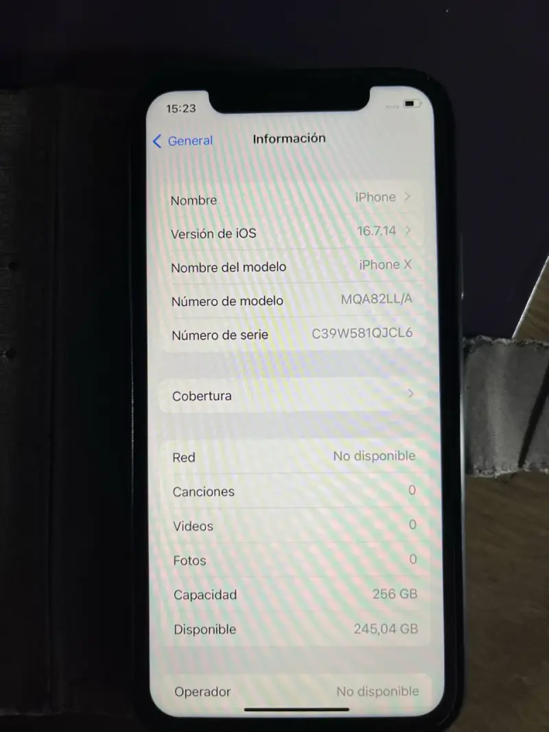 iPhone X 256 gb con funda - 5