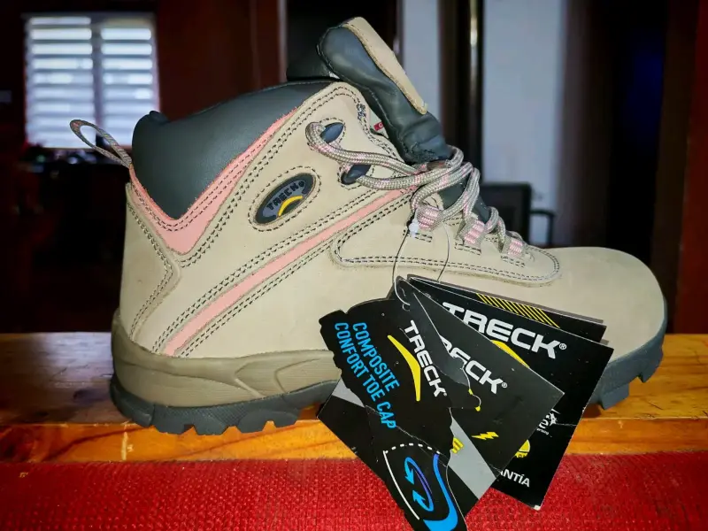 Botas trekking beige de seguridad botín - 3