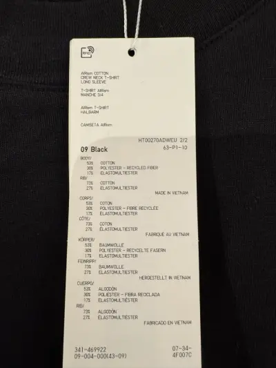 Polera negra hombre Uniqlo talla M - miniatura 3