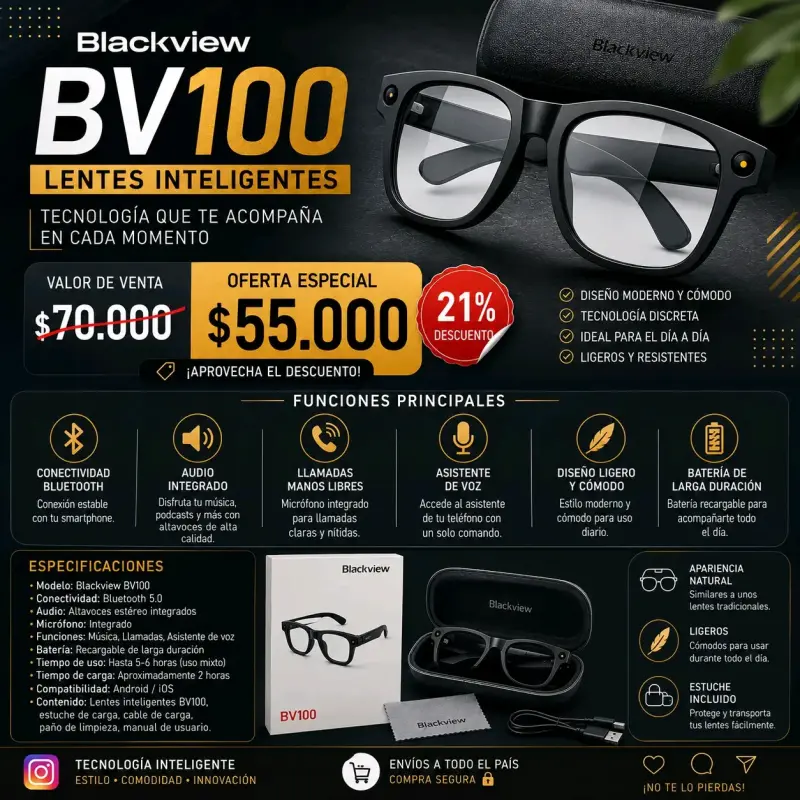 Lentes blackview BV100