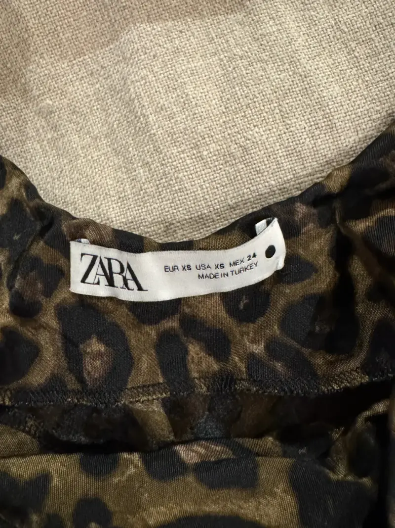 Vestido lencero cuello bote Zara XS - 6