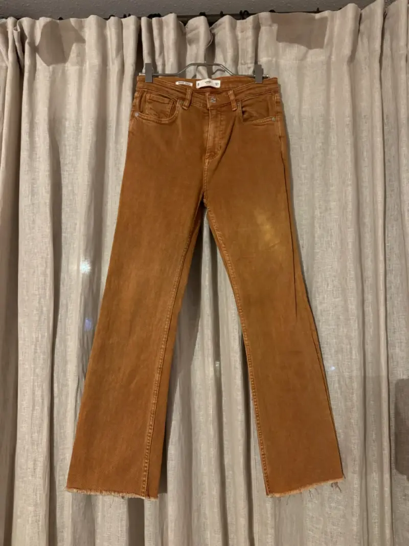 Jeans Mango talla 34 café - 1