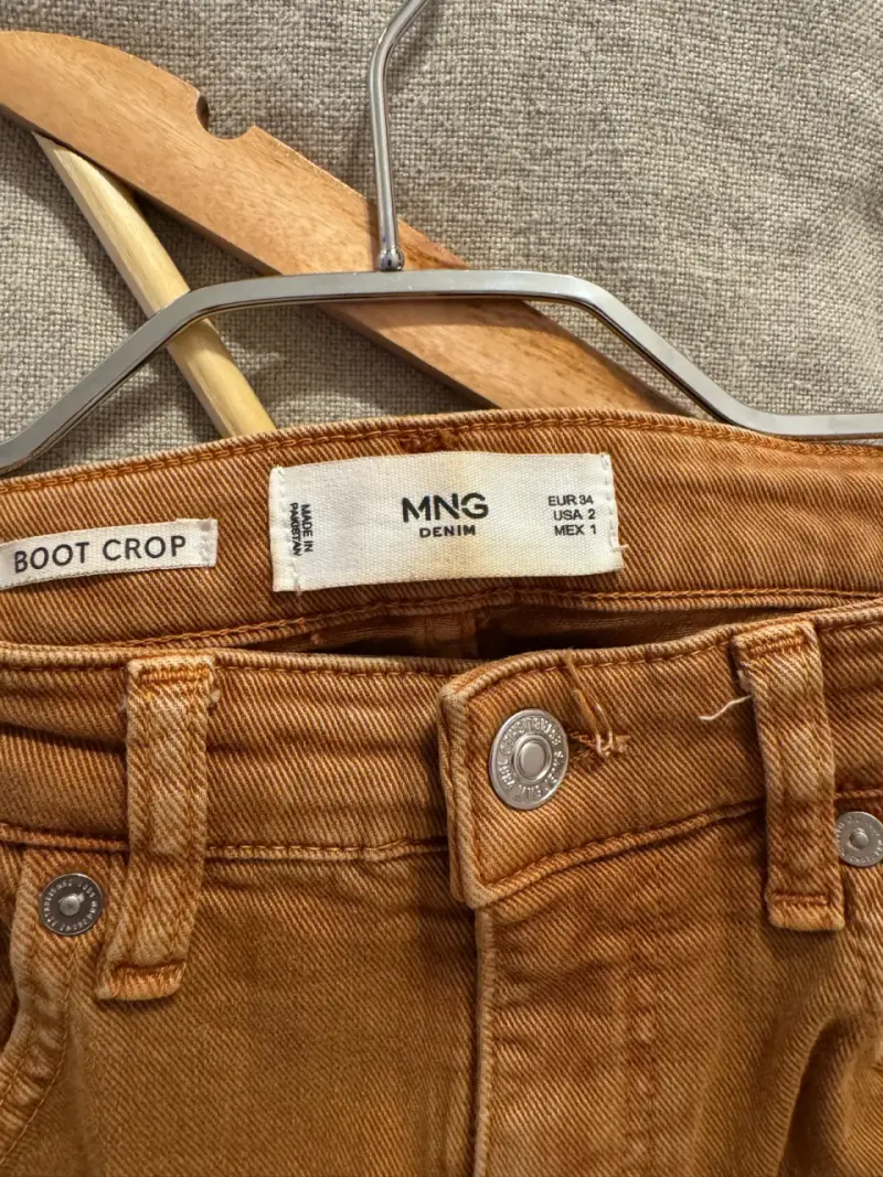 Jeans Mango talla 34 café - 4
