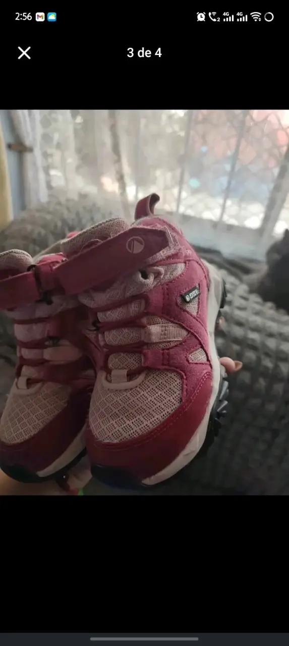 Botas de senderismo rosadas para niña - 3