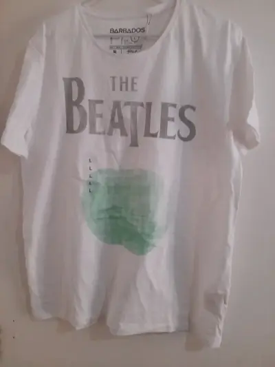 Polera blanca The Beatles barbados - miniatura 1