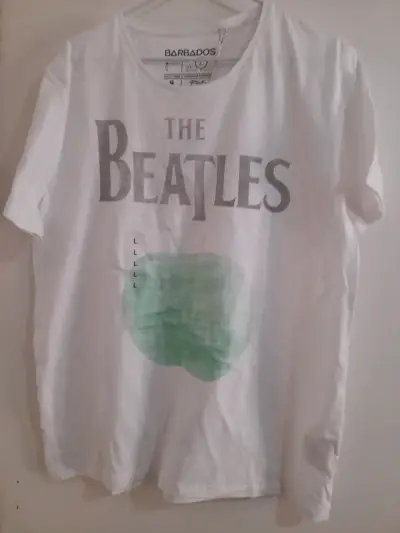 Polera blanca The Beatles barbados - miniatura 2