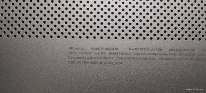 Laptop HP 14" - 5