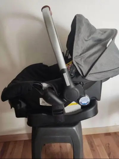 Coche de bebé Bebesit gris - miniatura 2