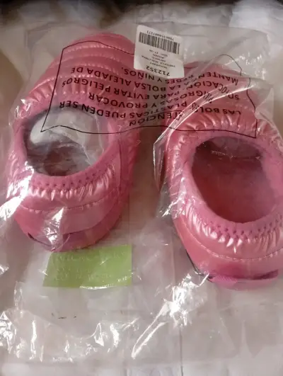 Pantufla infantil acolchada rosada - miniatura 2