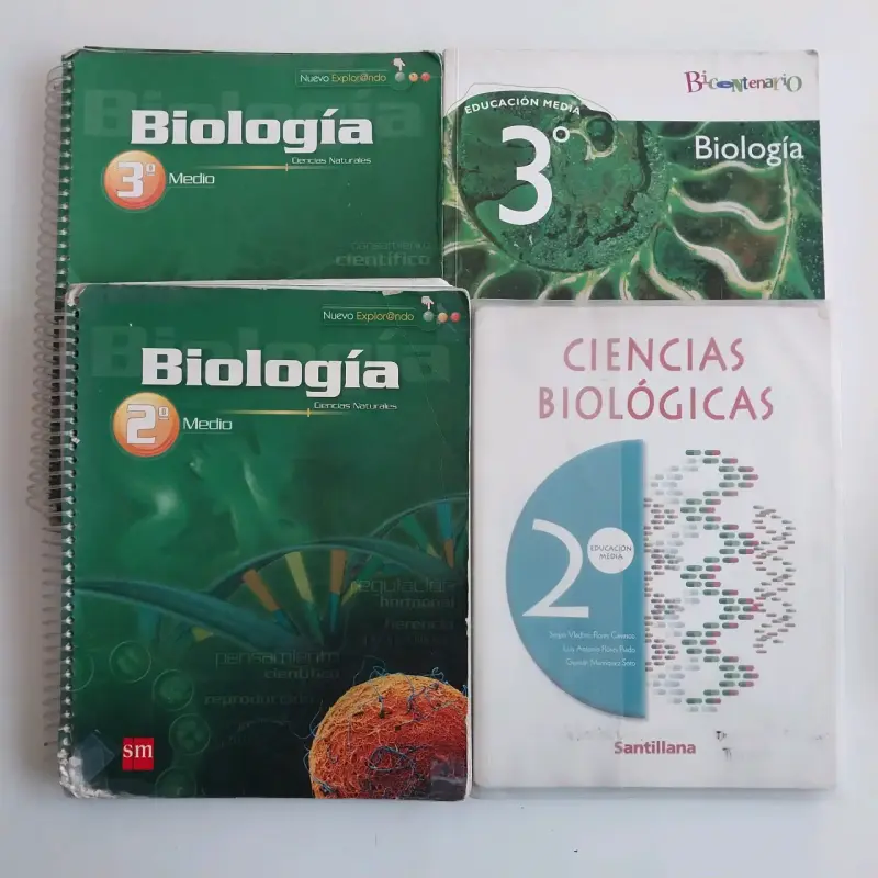 Libros de biología 2do y 3ro medio - 1