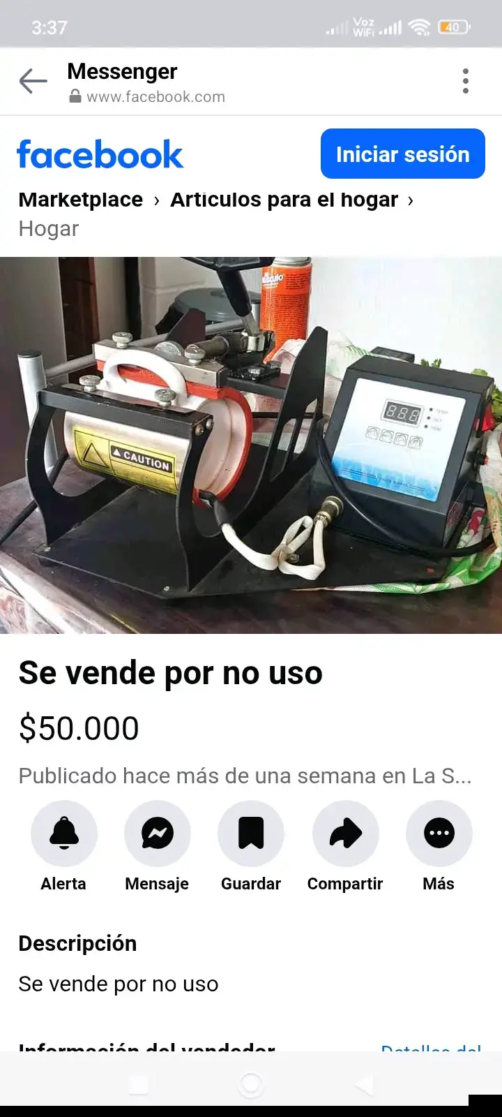 Máquina de sublimación en taza