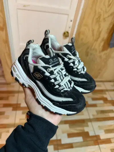 Zapatillas Skechers D'Lites negras - miniatura 1