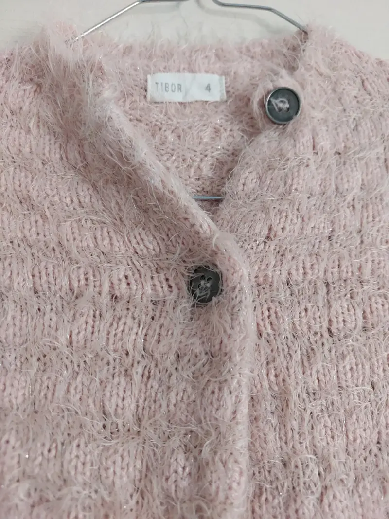 Cardigan rosado niña Talla 4 - 2