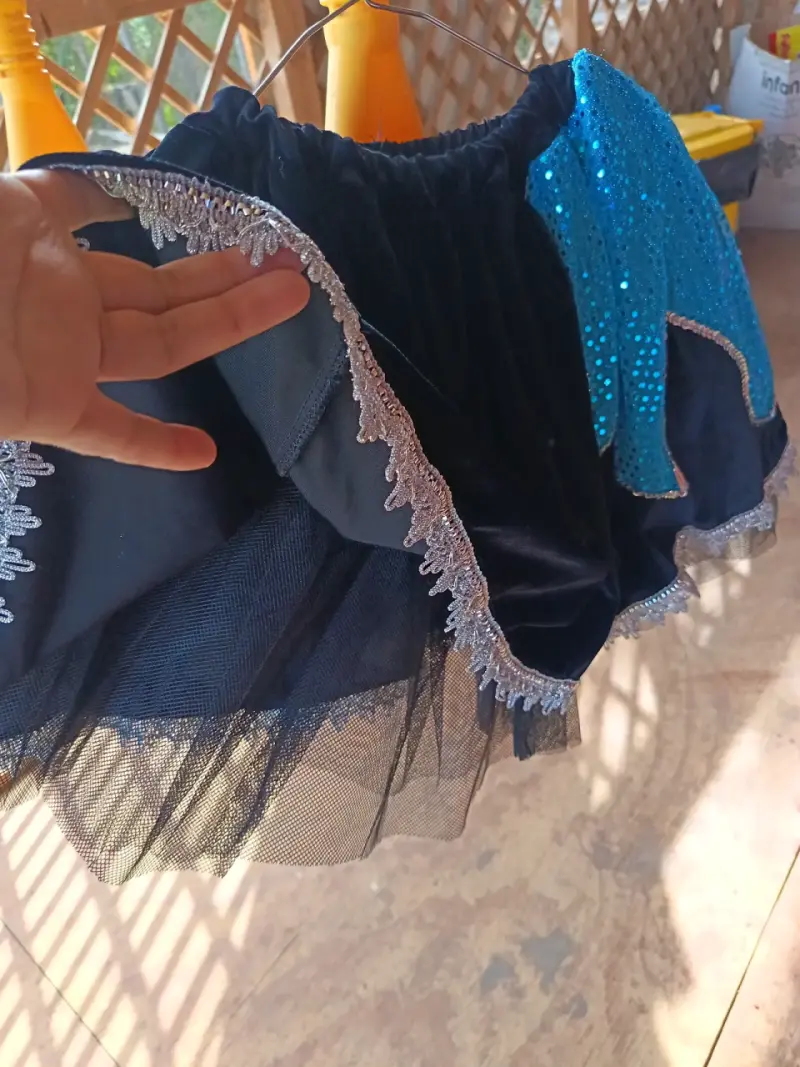 Traje de danza folclórica azul - 3