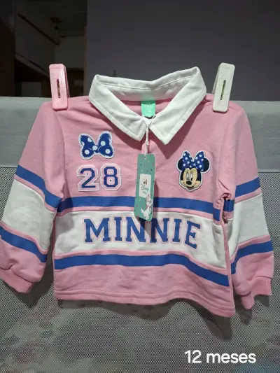 Polera bebé Minnie rosa - miniatura 1