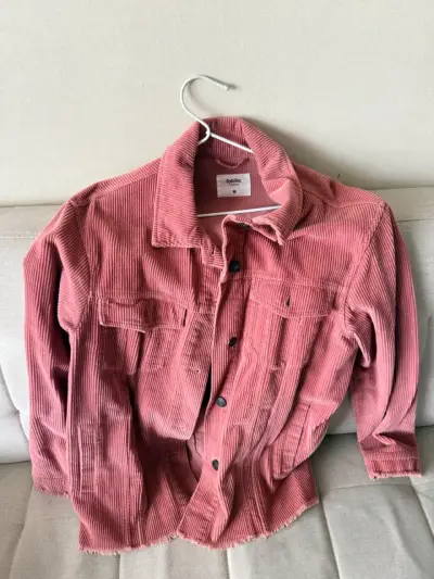 Chaqueta de cotelé Sybilla color rosa - miniatura 1